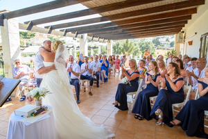 countryside wedding ceremony in spain