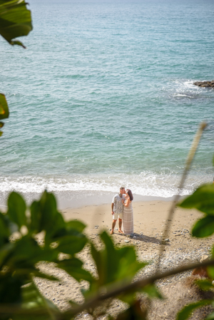 vow renewal ceremony on a beach