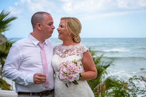 wedding photographs on a beach