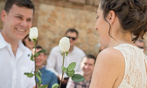 wedding rose ceremony